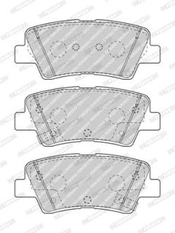 Колодки гальмівні дискові (комплект 4 шт) FERODO FDB5041
