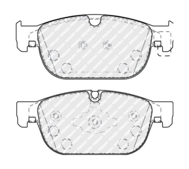 Тормозные колодки, дисковые FERODO FDB5117