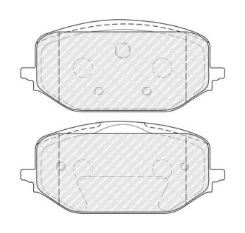 Колодки гальмівні дискові (комплект 4 шт) FERODO FDB5337