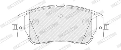 Гальмівні колодки, дискові FERODO FDB5507