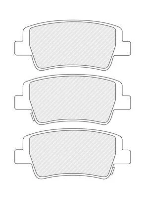 Комплект гальмівних колодок задн HYUNDAI ELANTRA VII I20 III 1.6/2.0 03.20- FERODO FDB5509 (фото 1)