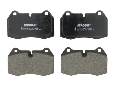 Комплект гальмівних колодок з 4 шт. дисків FERODO FDB998 (фото 1)