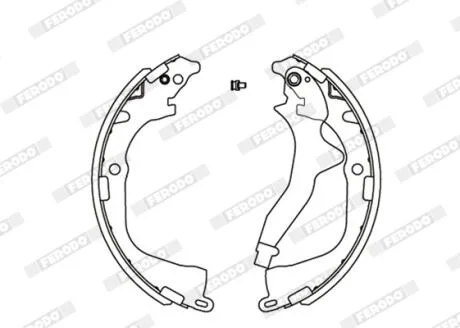 Колодки тормозные барабанные FERODO FSB4165