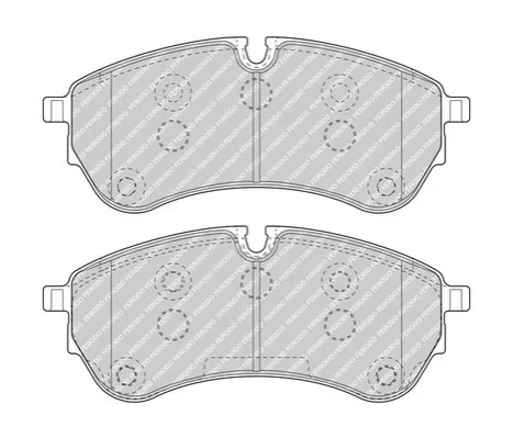 Колодки тормозные дисковые (комплект 4 шт.)) FERODO FVR5067 (фото 1)