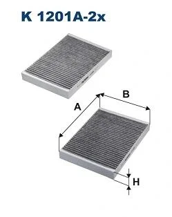 Фільтр салону FILTRON K1201A-2X