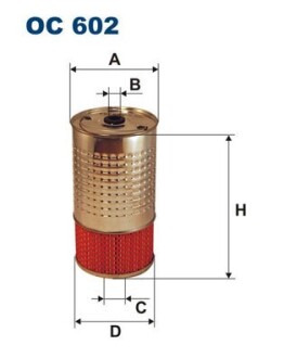 Фільтр масляний 2.9TD 10V,2.3D 8V,2.9D 10V FORD Galaxy 06-15; MERCEDES-BENZ G-Class W463 90-18, T1 (601) 77-95, 190 (W201) 82-93, C-Class W202 93-00, E-Class W124 84-95; SSANGYONG Rexton 01-06, Korando 96-05, Musso 99-05 FILTRON OC602