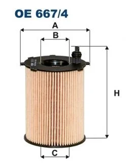 Фільтр масляний FILTRON OE667/4