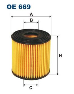 Фільтр масляний FILTRON OE669