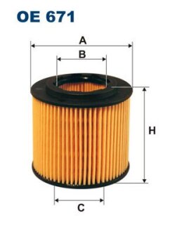 Фільтр масляний FILTRON OE671