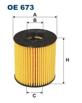 Масляний фільтр FILTRON OE673 (фото 1)