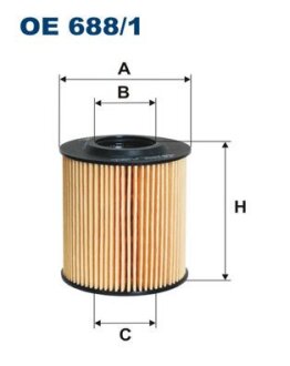 Фільтр масляний FILTRON OE6881