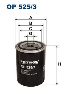 Фільтр масляний FILTRON OP5253