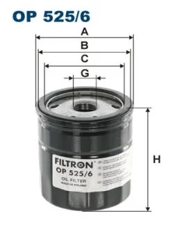 Фільтр масляний FILTRON OP525/6
