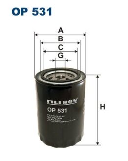 Фільтр масляний FILTRON OP531