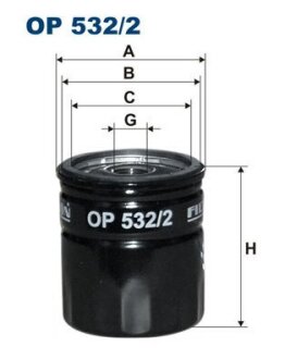 Фільтр масляний FILTRON OP5322