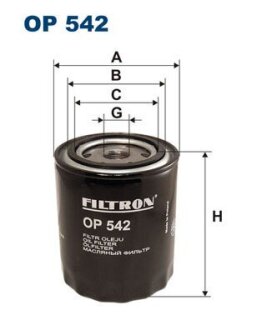 Фільтр масляний FILTRON OP542