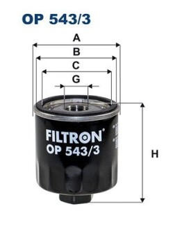 Масляный фильтр FILTRON OP543/3