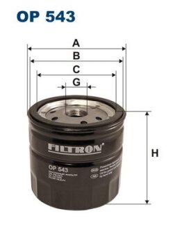 Фільтр масляний FILTRON OP543