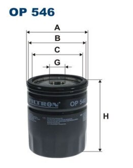 Фільтр масляний FILTRON OP546