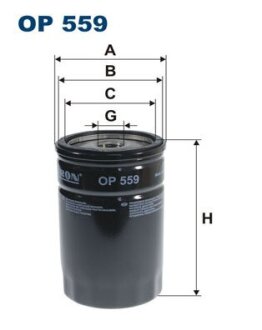 Фільтр масляний FILTRON OP559