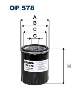 Фільтр масляний FILTRON OP578