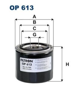 Фільтр масляний FILTRON OP613