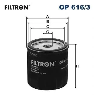 Фільтр масляний FILTRON OP616/3