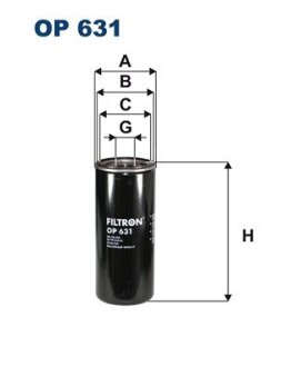 Фільтр масляний FILTRON OP631