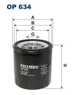 Фільтр масляний FILTRON OP634