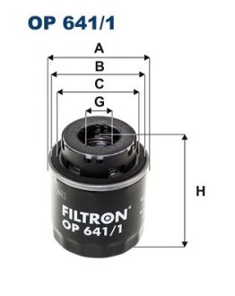 Фільтр масляний FILTRON OP6411