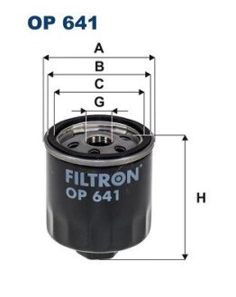 Фільтр масляний FILTRON OP641