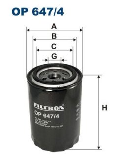 Фільтр масляний FILTRON OP6474