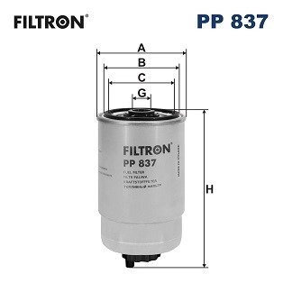 Фільтр палива FILTRON PP837