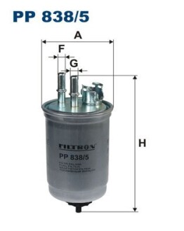 Фільтр палива FILTRON PP838/5