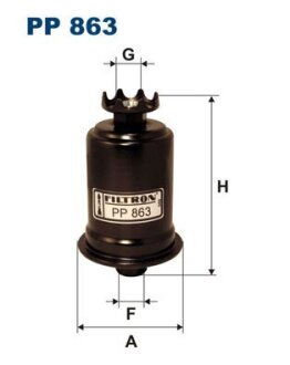 Фільтр палива FILTRON PP863