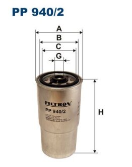 Фільтр палива FILTRON PP9402