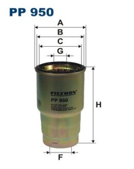 Паливний фільтр FILTRON PP950