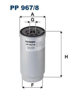 Фільтр палива FILTRON PP9678