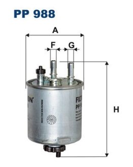 Фільтр палива FILTRON PP988