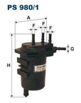 Фільтр палива FILTRON PS9801