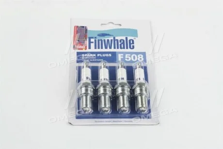 Свічка запалювання ВАЗ 2108-2109 (компл.4 шт) (вир-во FINWHALE) Finwhale F508