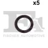 Ущільнювальне кільце, компл. 5 шт 11*2.5 mm (вир-во Fischer) Fischer Automotive One (FA1) 076.788.005 (фото 1)