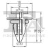 Кліпса кріплення (затискач) Fischer Automotive One (FA1) 10-40015.5 (фото 2)