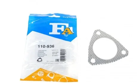 Прокладка трубы выхлопной VW LT 2.5 SDI/T4 2.8 VR6 95-06 Fischer Automotive One (FA1) 110-936