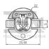 Кліпса кріплення (затискач) Fischer Automotive One (FA1) 11-10036.5 (фото 2)