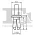 Кліпса кріплення (затискач) Fischer Automotive One (FA1) 11-20004.5 (фото 2)