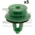 Клипса крепления обшивки двери (к-кт 5 шт) Skoda Octavia/Fabia 99-14 Fischer Automotive One (FA1) 11-40038.5 (фото 1)