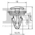 Кліпса кріплення (затискач) Fischer Automotive One (FA1) 11-40078.5 (фото 2)