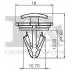 Кліпса кріплення молдинга VW Polo/Skoda Kodiaq 09- Fischer Automotive One (FA1) 11-40078.5 (фото 2)