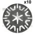 Шайба фіксуюча (к-кт 10шт) VW Caddy II/III/Crafter 30-35/30-50/Golf II/III/IV/V/VI/Jetta II 80- Fischer Automotive One (FA1) 11-40113.10 (фото 1)